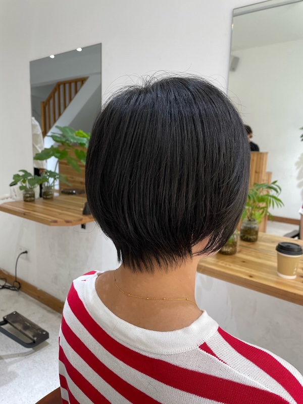 丸みのあるショート